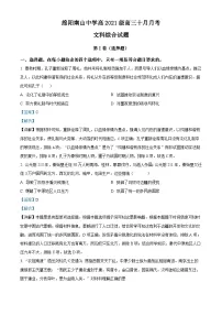四川省绵阳南山中学2024届高三历史上学期10月月考试题（Word版附解析）