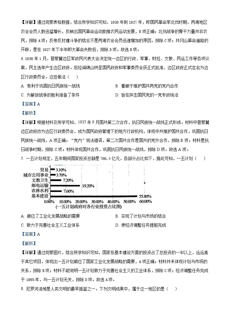 河北省张家口市部分学校2023届高三历史上学期期中考试试题(Word版附解析)第3页