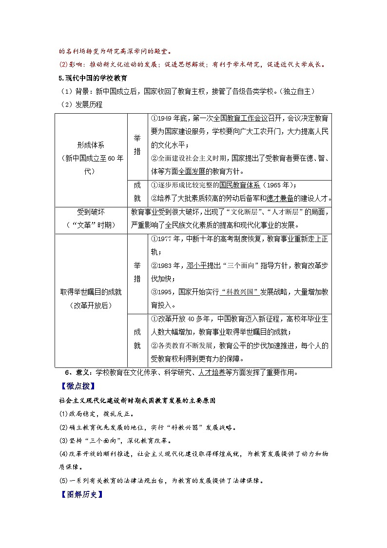 人教统编版高中历史选择性必修第三册精品同步讲义第14课文化传承的多种载体及其发展(含解析)03