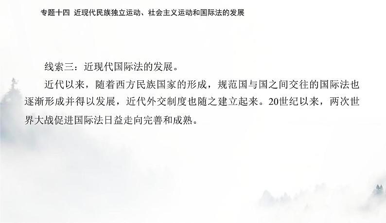 2024届高考历史二轮复习专题十四近现代民族独立运动、社会主义运动和国际法的发展课件第4页