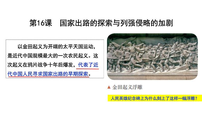 第16课 国家出路的探索与列强侵略的加剧 公开课示范课件 2023-2024 部编版高中历史 必修上册第1页