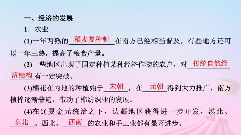 新教材适用2023_2024学年高中历史第3单元辽宋夏金多民族政权的并立与元朝的统一第11课辽宋夏金元的经济社会与文化课件部编版必修中外历史纲要上08