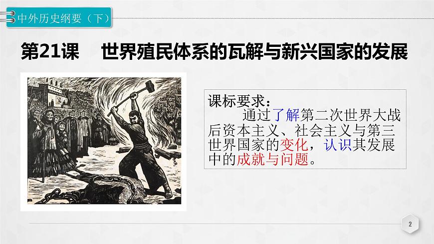 第21課 世界殖民體系的瓦解與新興國家的發(fā)展課件第2頁