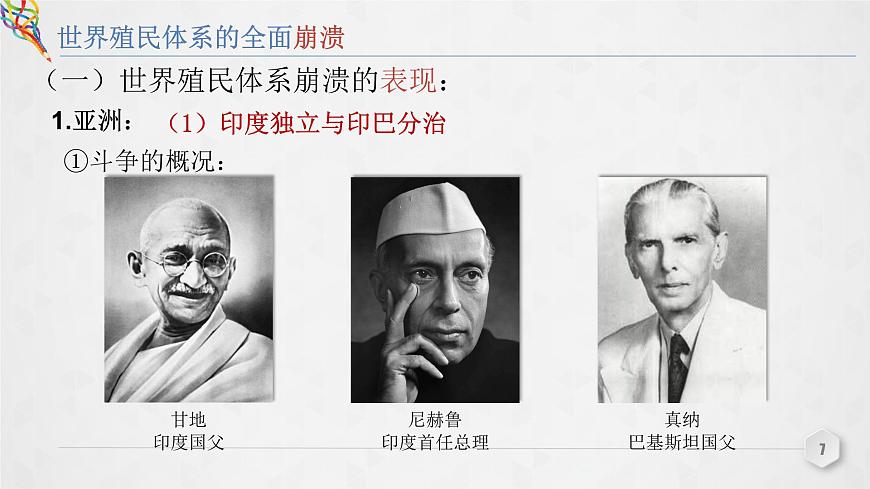 第21課 世界殖民體系的瓦解與新興國家的發(fā)展課件第7頁