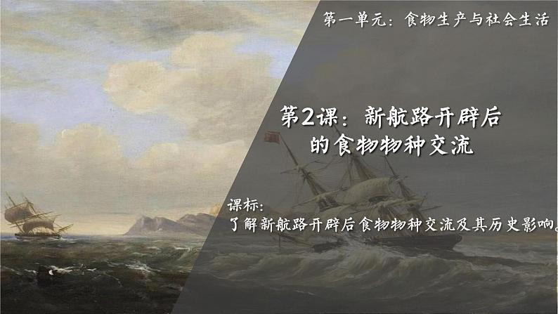 【核心素养】人教统编版高中历史选择性必修二 1.2新航路开辟后的食物物种交流 课件+教案+分层作业(含教学反思+答案)03