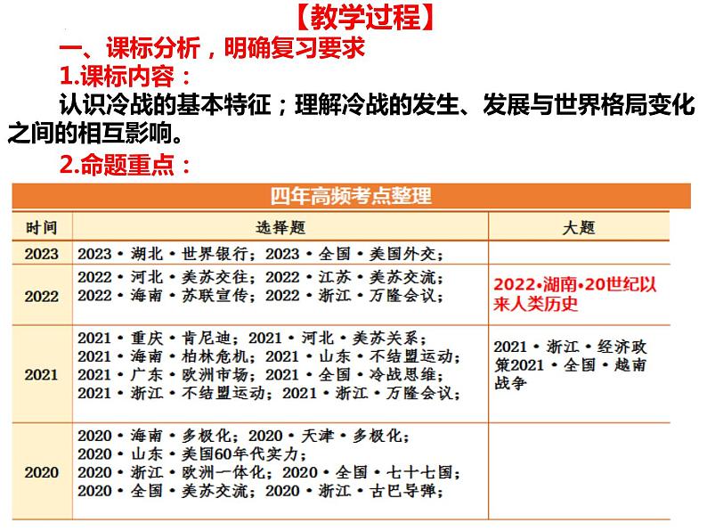 第18课 冷战与国际格局的演变 课件--2024届高三统编版(2019)必修中外历史纲要下一轮复习第3页