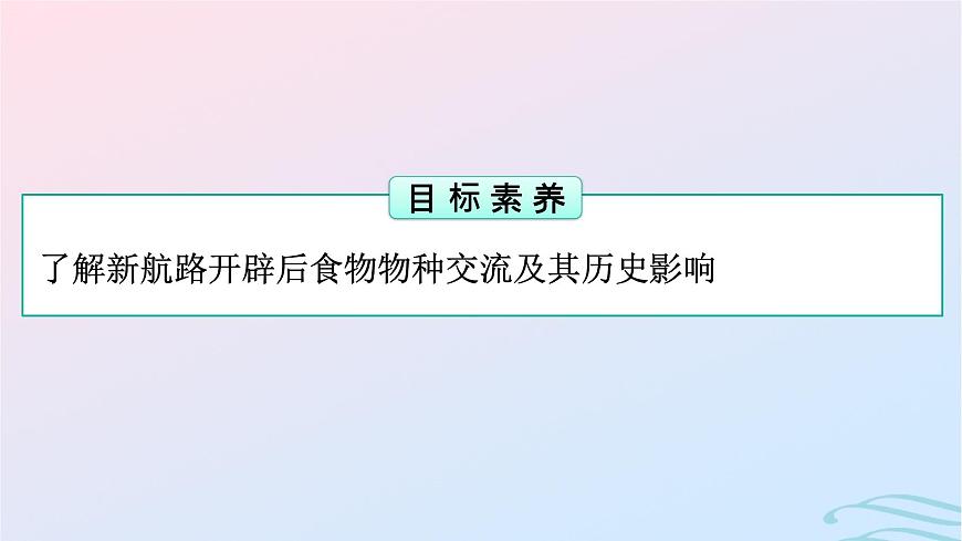 新教材2023年秋高中歷史第1單元食物生產(chǎn)與社會生活第2課新航路開辟后的食物物種交流課件部編版選擇性必修2第2頁