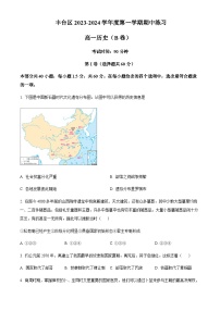 2023-2024学年北京市丰台区高一上学期期中考试历史（B卷）含解析