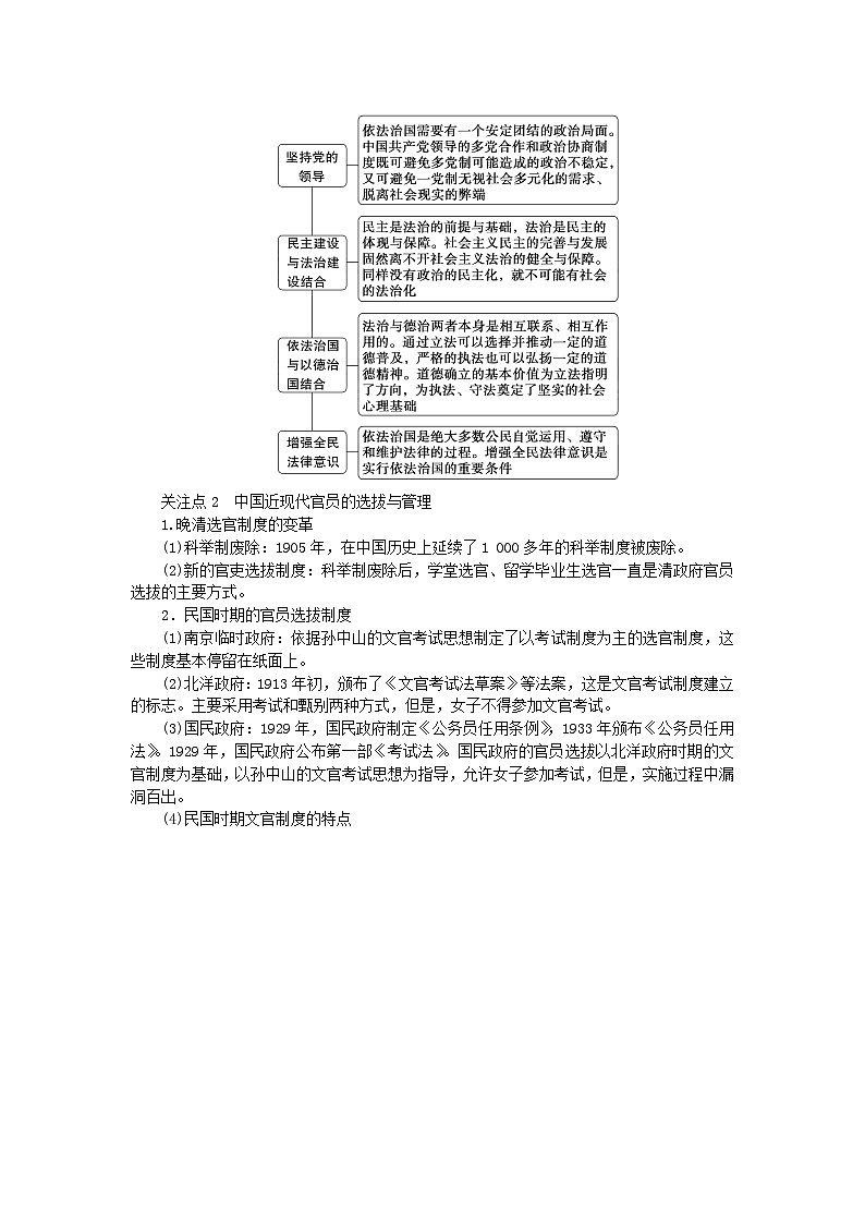 新教材专题版2024高考历史二轮专题复习第一部分第二编中国近现代史步骤三话题四求索求真__中国近现代民主政治追求与法治建设教师用书第2页