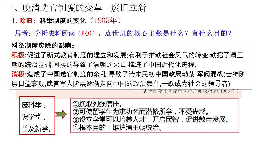 第7課 近代以來(lái)中國(guó)的官員選拔與管理 課件-2023-2024學(xué)年高二上學(xué)期歷史統(tǒng)編版（2019）選擇性必修1國(guó)家制度與社會(huì)治理第7頁(yè)