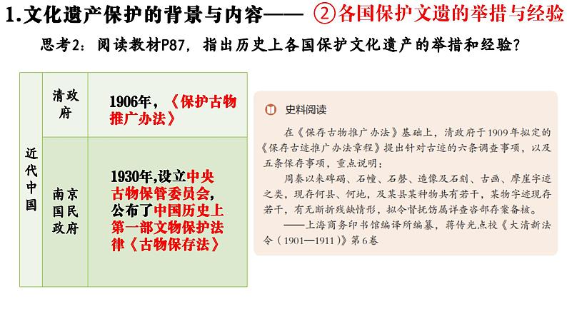 第15课 文化遗产全人类共同的财富 课件-2023-2024学年统编版(2019)高二历史选择性必修3文化交流与传播06