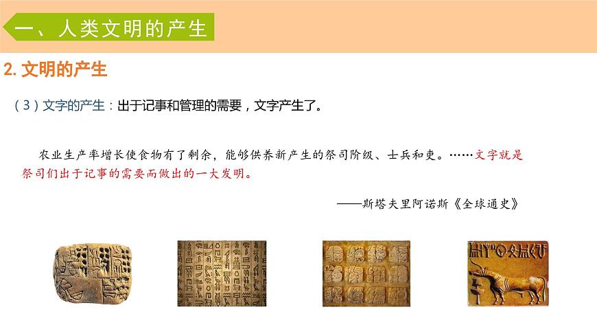 第1課《文明的產(chǎn)生與早期發(fā)展》課件第8頁