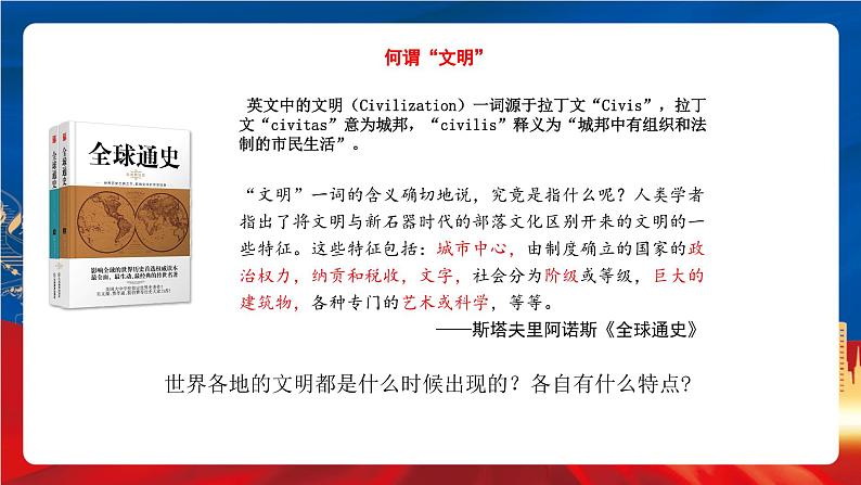 统编版高中历史必修中外历史纲要下册1《文明的产生与早期发展》课件06
