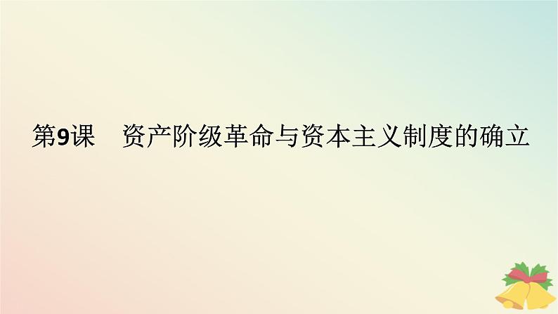 2024版新教材高中历史第四单元资本主义制度的确立第九课资产阶级革命与资本主义制度的确立课件部编版必修中外历史纲要下第1页