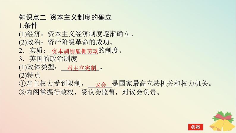 2024版新教材高中历史第四单元资本主义制度的确立第九课资产阶级革命与资本主义制度的确立课件部编版必修中外历史纲要下第8页