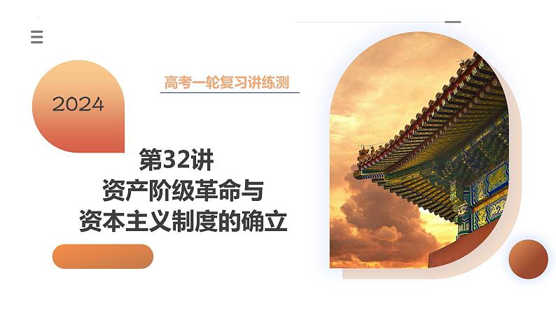 第32讲 资产阶级革命与资本主义制度的确立(课件)-2024年高考历史一轮复习课件(新教材新高考)第3页