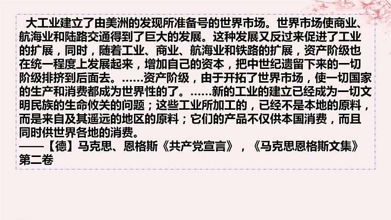 第三单元商业贸易与日常生活第8课世界市场与商业贸易课件(部编版选择性必修2)第2页
