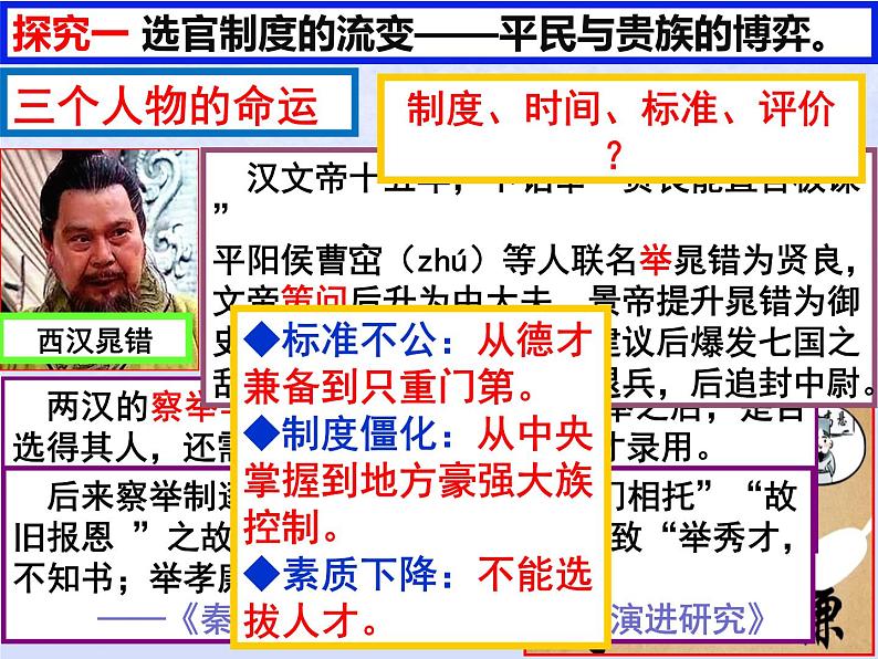 第二单元三国两晋南北朝的民族交融与隋唐统一多民族封建国家的发展第7课隋唐制度的变化与创新课件(部编版必修中外历史纲要上)第2页