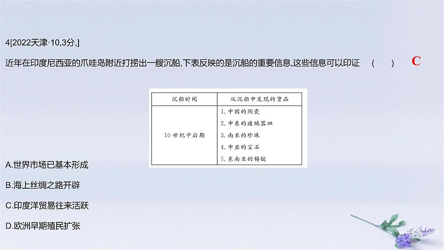 2025版高考歷史一輪復(fù)習(xí)真題精練專題十四經(jīng)濟與社會生活第36練商業(yè)貿(mào)易與日常生活課件第8頁