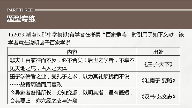 高考历史题型专练 训练7 客观题之图表漫画类课件PPT04