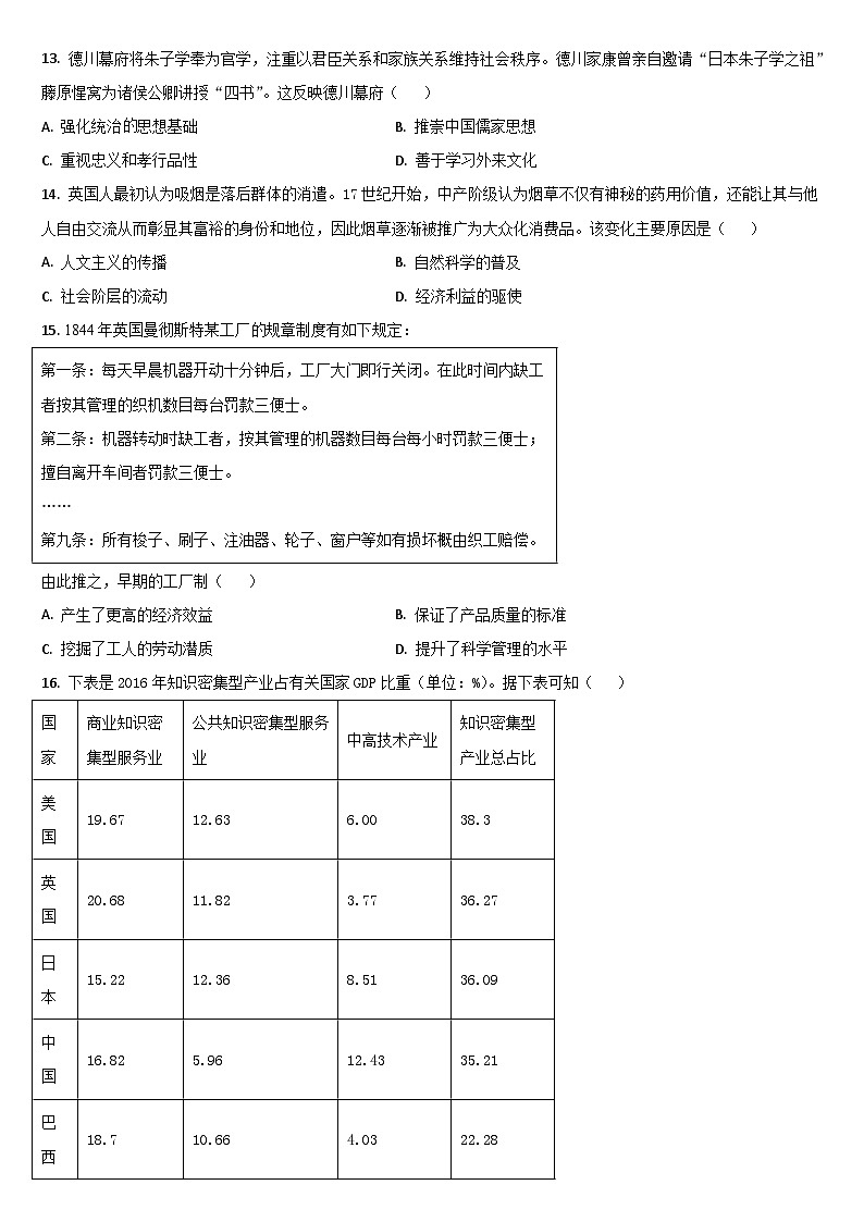 2024梅河口五中高二下学期4月月考试题历史含答案第3页