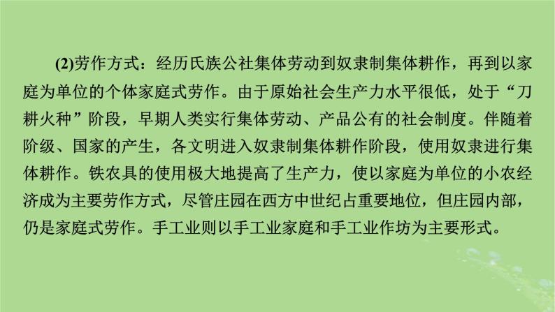 2025版高考历史一轮总复习选择性必修2第21单元生产工具与劳作方式单元总结课件05