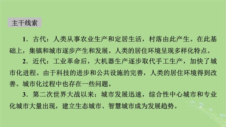 2025版高考历史一轮总复习选择性必修2第23单元村落城镇与居住环境第54讲村落城镇与居住环境课件03