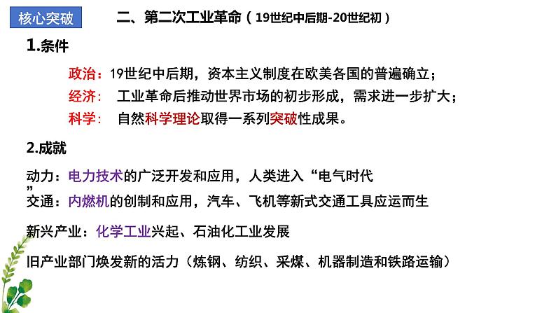 【期中复习】中外历史纲要下2023-2024学年高一下册历史 (考点梳理)第五单元 工业革命与马克思主义的诞生06