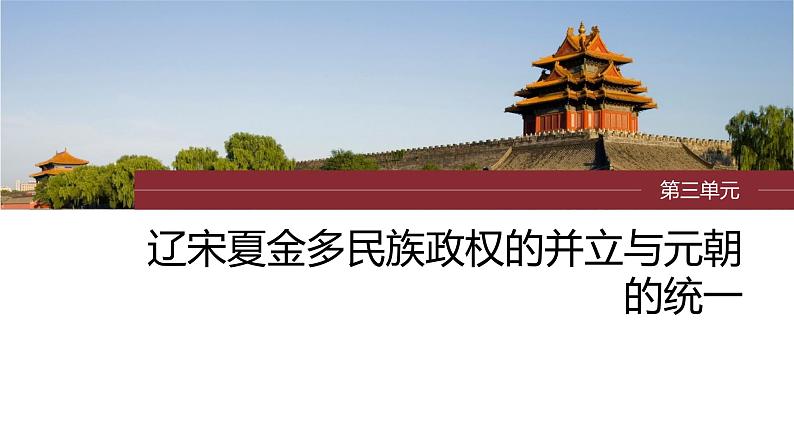 最新高考历史一轮复习(部编版) 板块1 第3单元 第8讲 两宋的政治和军事与辽夏金元的统治(课件+讲义+练习)03