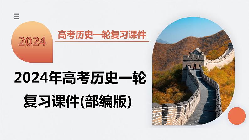 2024年高考历史一轮复习(部编版) 板块3 第8单元 第23讲 社会主义建设在探索中曲折发展第1页