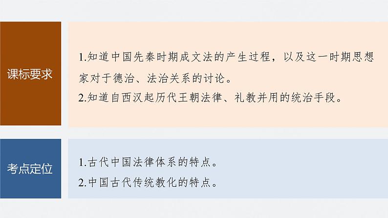 最新高考历史一轮复习(部编版) 板块7 第15单元 第43讲 中国古代的法律与教化(课件+讲义+练习)08