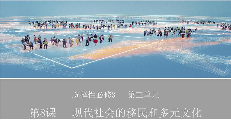 2023-2024学年高二历史同步精品课堂-第8课 现代社会的移民和多元文化(精品课件)(选择性必修3:文化交流与传播)第1页