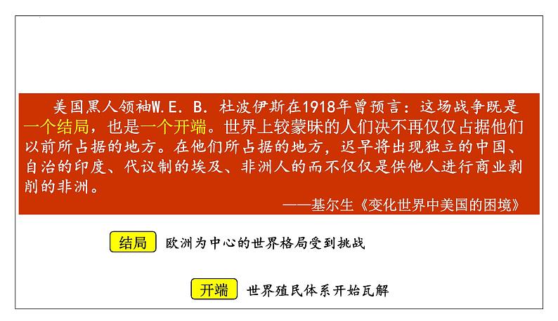 2023-2024学年高二历史同步精品课堂-第13课 现代战争与不同文化的碰撞和交流(精品课件)(选择性必修3:文化交流与传播)第5页