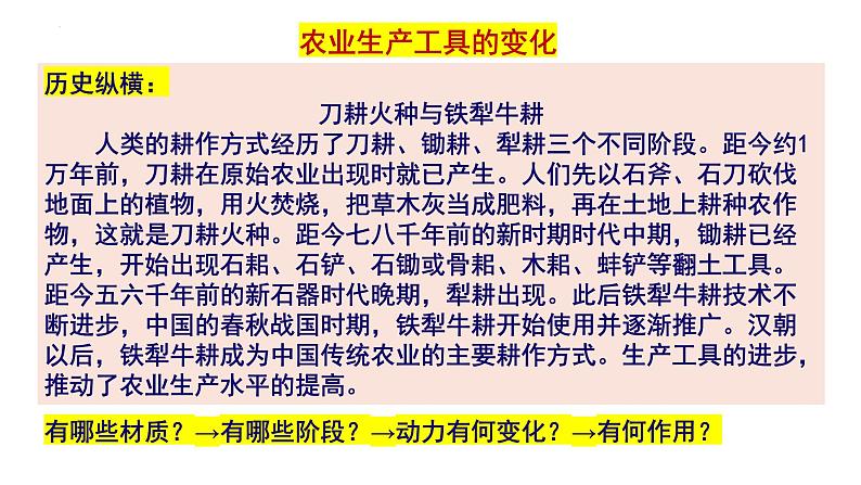 第二单元生产工具与劳作方式复习课件 ------2023-2024学年高二历史统编版(2019)选择性必修2第8页