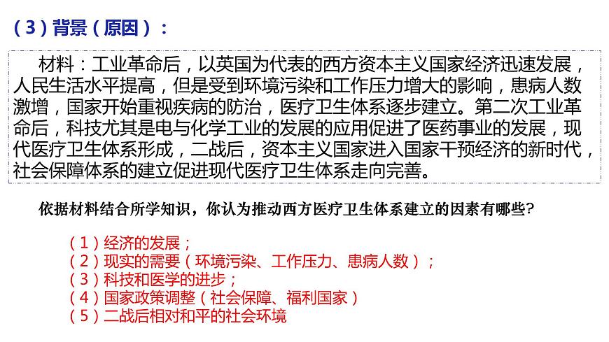 第15課 現(xiàn)代醫(yī)療衛(wèi)生體現(xiàn)與社會生活 課件--2023-2024學(xué)年高二歷史統(tǒng)編版（2019）選擇性必修2經(jīng)濟(jì)與社會生活第7頁