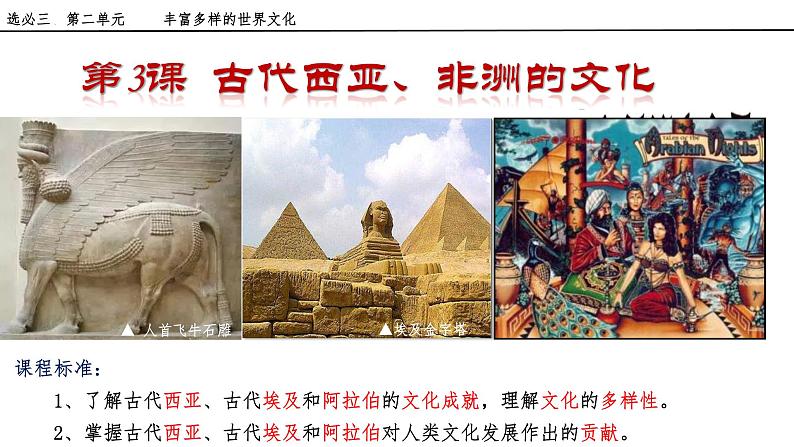 第3课古代西亚、非洲文化课件--2023-2024学年高二下学期历史统编版(2019)选择性必修3文化交流与传播 (1)第3页