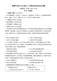 四川省成都市树德中学2023-2024学年高二下学期期中考试历史试题（原卷版+解析版）