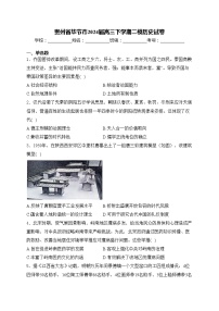 貴州省畢節(jié)市2024屆高三下學(xué)期二模歷史試卷(含答案)