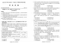 2024届湖北省武汉市高三下学期5月模拟训练历史试卷