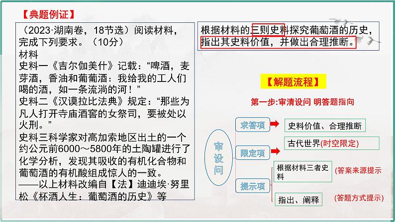 高考历史开放题解题思路和方法:史料研究和运用类---2024届高三历史统编版二轮复习课件PPT第6页