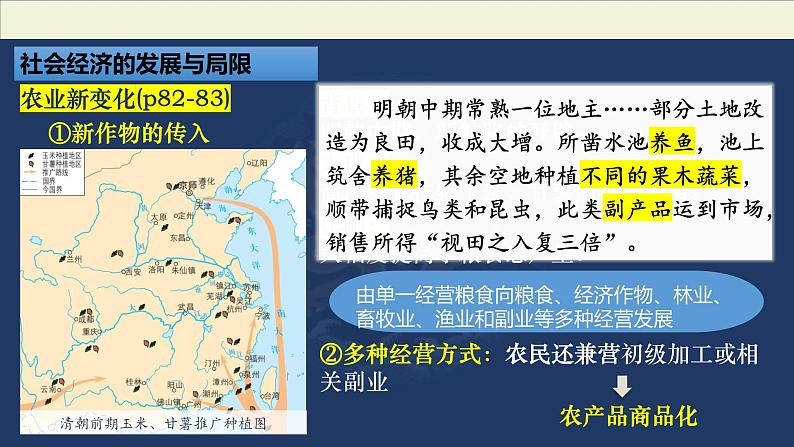 中国古代经济结构 课件--2024届高三统编版历史二轮专题复习07