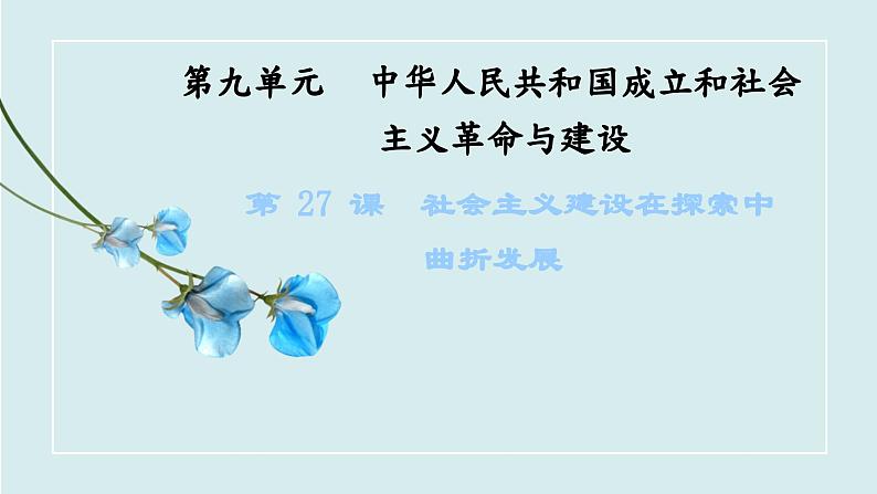 社会主义建设在探索中曲折发展课件8第1页