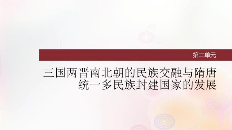 第5讲 三国两晋南北朝的政权更迭与民族交融 课件--2024届高三统编版(2019)必修中外历史纲要上一轮复习(江苏专用)第1页