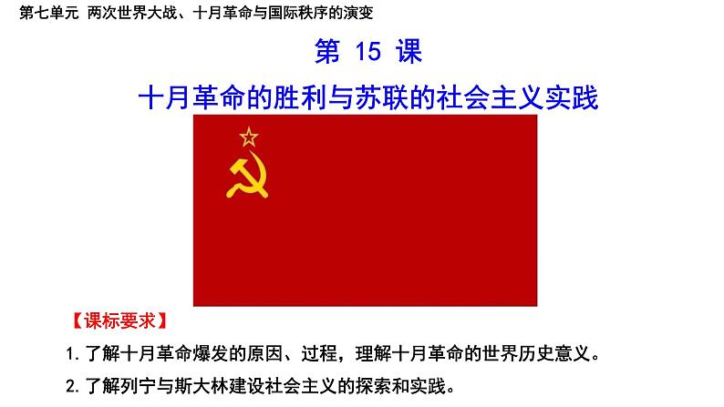 第15课 十月革命的胜利与苏联的社会主义实践课件2第3页