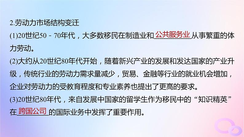 浙江专用新教材2024届高考历史一轮复习第六部分现代世界第十九单元第54讲现代世界的人口迁徙战争与多元文化课件第7页