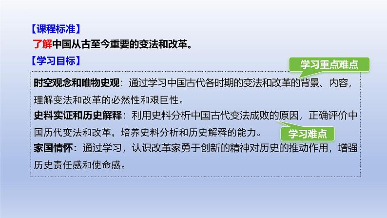 人教统编版高中历史《选择性必修1国家制度与社会治理》第4课 中国历代变法和改革(同步教学课件)02