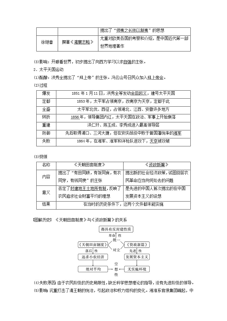 浙江专用新教材2024届高考历史一轮复习教案第二部分近代中国第六单元第17讲国家出路的探索与挽救民族危亡的斗争第2页