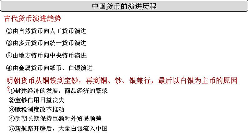 统编版高中历史选择性必修1国家制度与社会治理 第15课《货币的使用与世界货币体系的形成》课件第4页