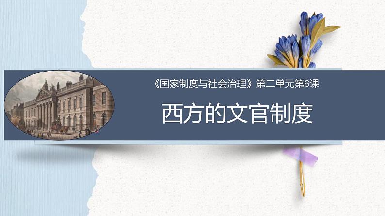 第6课 西方的文官制度(精品课件) -2024-2025学年高二历史创设情境探究课件(选择性必修1:国家制度与社会治理)第1页