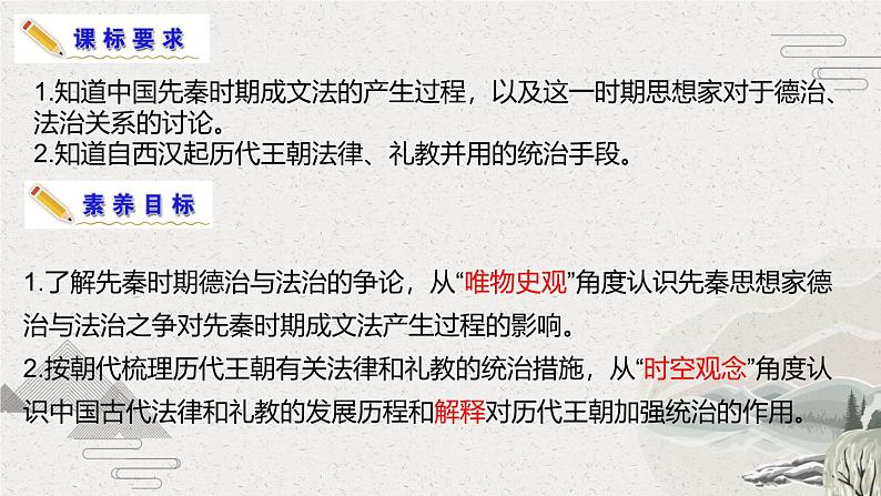 第8课 中国古代的法治与教化(精品课件) -2024-2025学年高二历史创设情境探究课件(选择性必修1:国家制度与社会治理)第3页